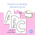 Plantilla Abecedario A–Z para Modelar Alambre | Letras Mayúsculas | Tricotín / I-Cord | PDF Imprimible | Descarga Digital | Monog