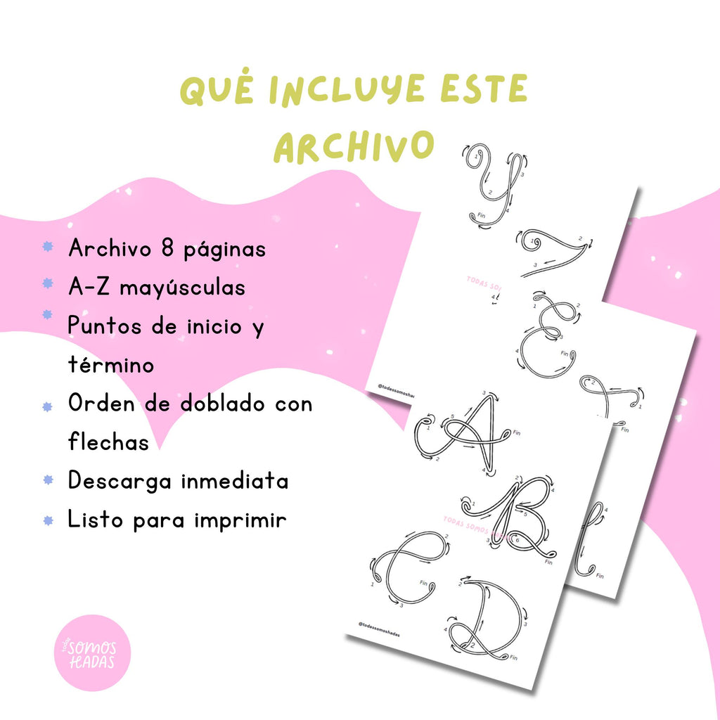 Plantilla para Llaveros Charms | Template Abecedario | Letras Mayúsculas A-Z | PDF Imprimible | DIY Letras Personalizadas | Descarga Digita
