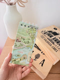 Mini Libreta Reciclada con Mapa | Cuaderno de Viaje Hecho a Mano | Travel Journal Artesanal
