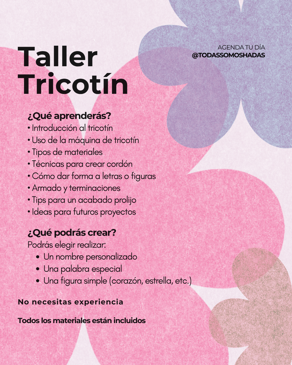 ✨ Taller Online de Tricotín (Desde cero)