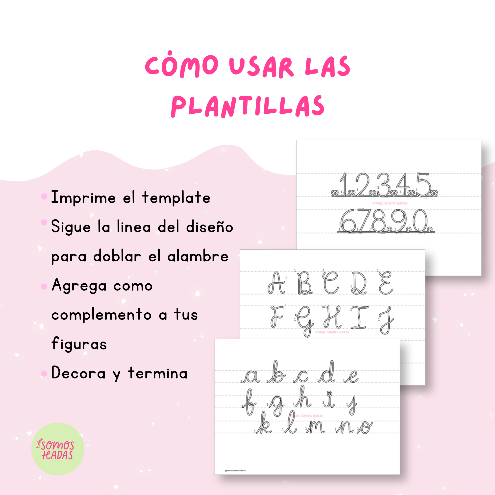 Plantillas Mini Abecedario para Modelar Alambre PDF | Letras Mayúsculas y Minúsculas | Números y Símbolos | Wire Art | Listas para Imprimir
