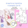 Plantilla para Llaveros Charms | Template Abecedario | Letras Mayúsculas A-Z | PDF Imprimible | DIY Letras Personalizadas | Descarga Digita