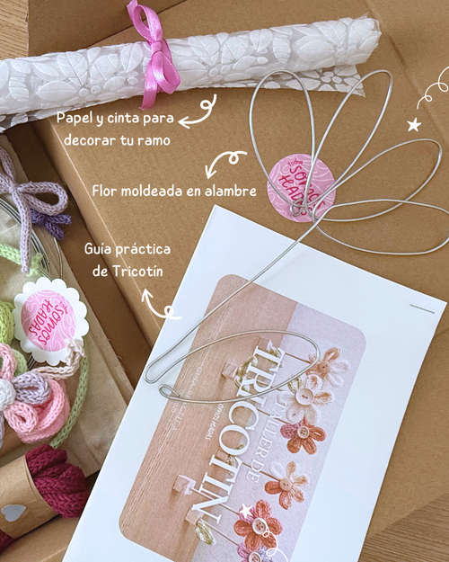 Craft Box de Flores de Tricotín
