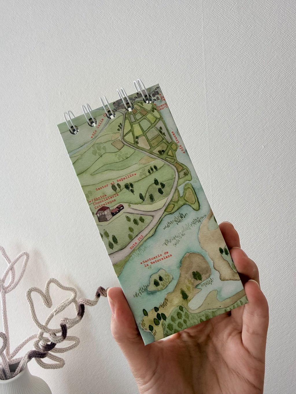 Mini Libreta Reciclada con Mapa | Cuaderno de Viaje Hecho a Mano | Travel Journal Artesanal