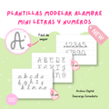 Plantillas Mini Abecedario para Modelar Alambre PDF | Letras Mayúsculas y Minúsculas | Números y Símbolos | Wire Art | Listas para Imprimir