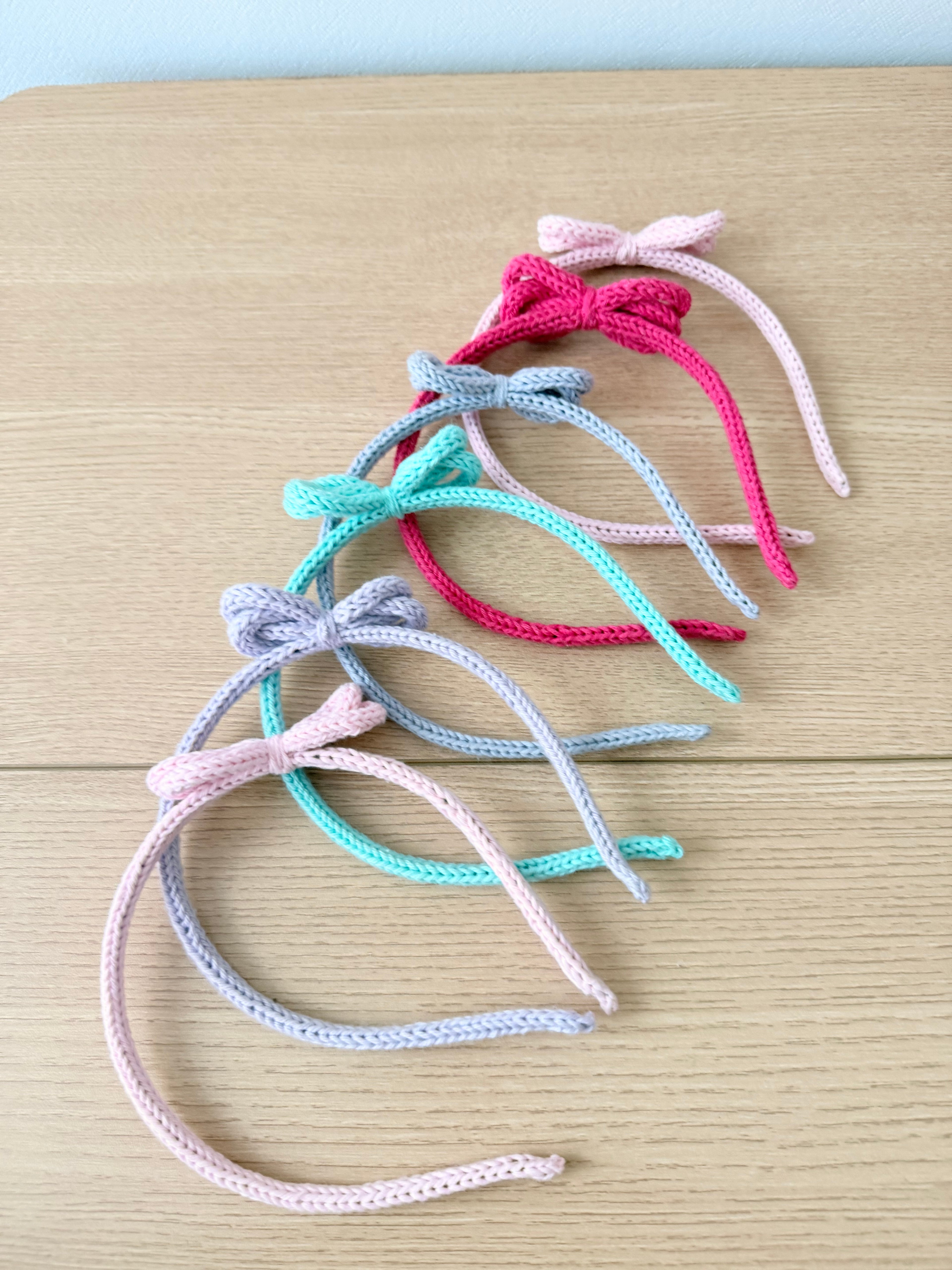 Cintillos decorados con Tricotín