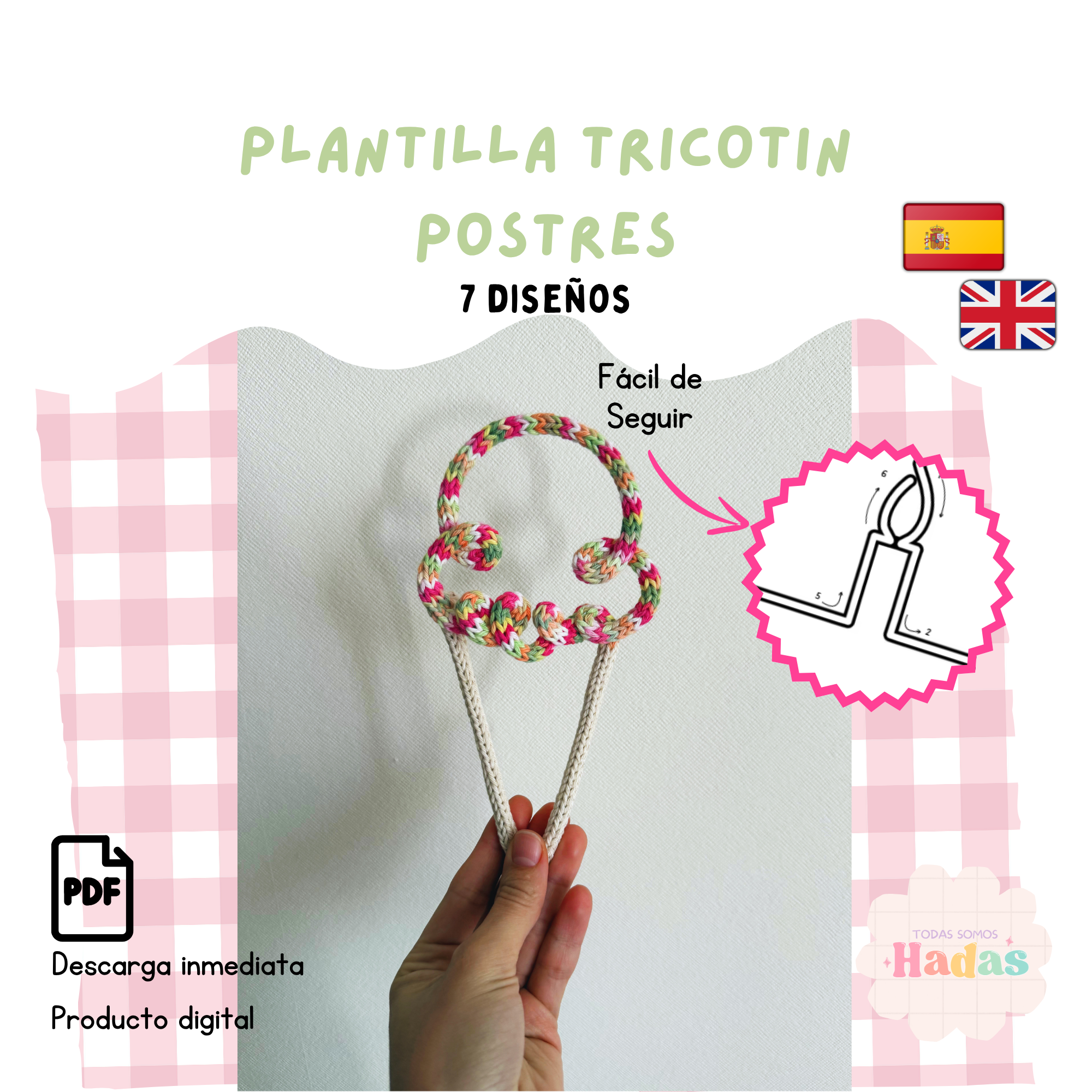 Plantilla Wire Art Dulces PDF | Moldes Tricotín | Pasteles, Donut, Helados, Muffin | Patrones Digitales DIY | Decoración Infantil | Postres