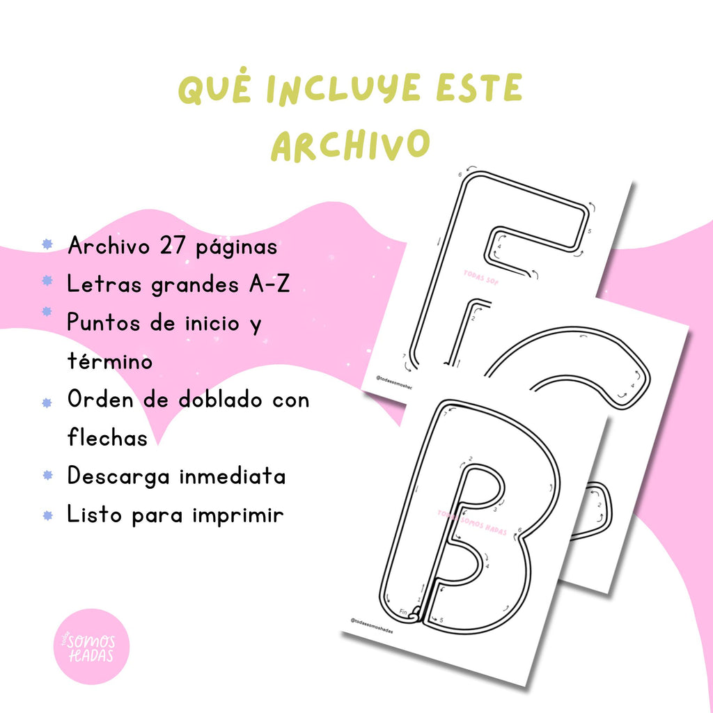 Plantilla Abecedario A–Z para Modelar Alambre | Letras Mayúsculas | Tricotín / I-Cord | PDF Imprimible | Descarga Digital | Monog