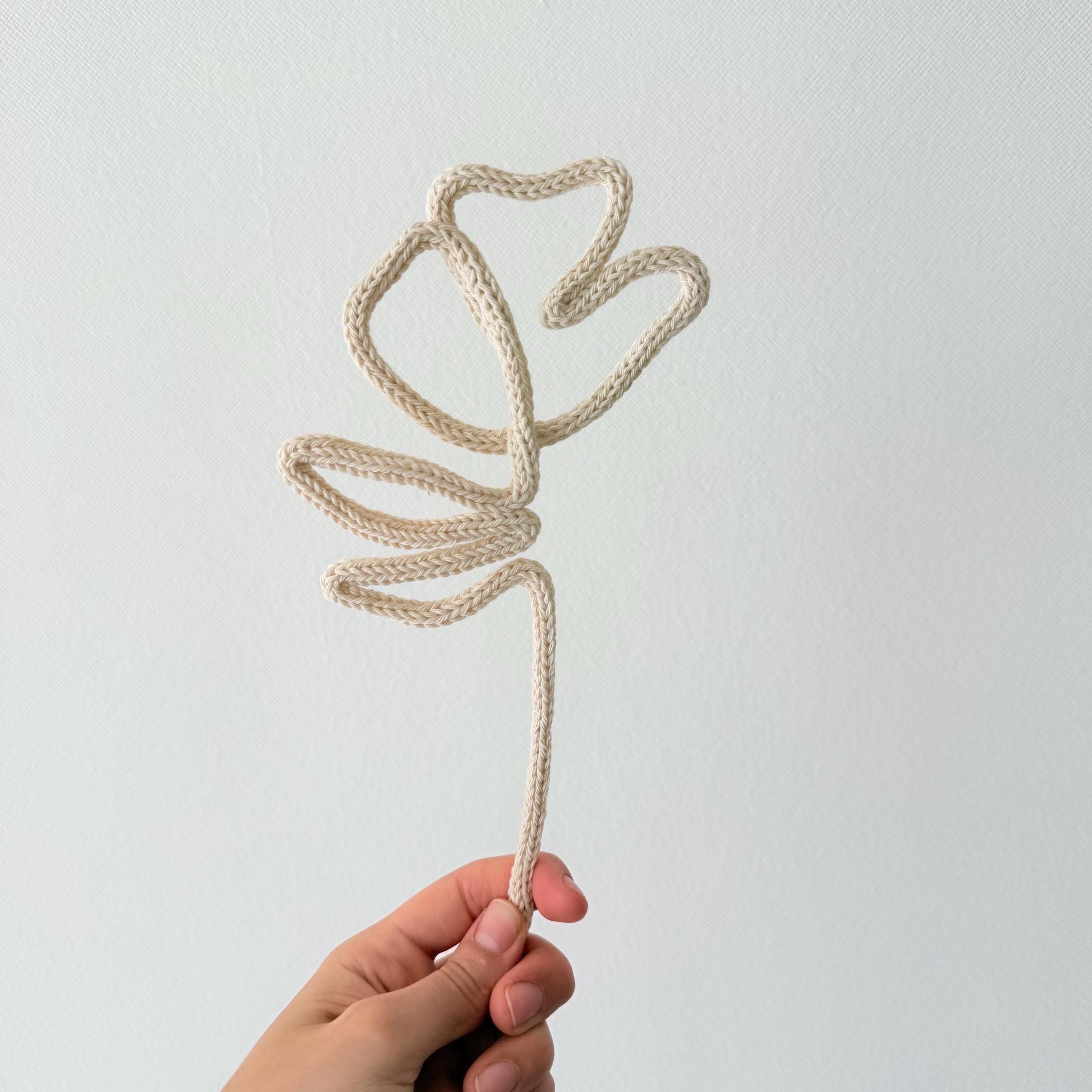Flores Eternas Tejidas en Tricotín | Ramo Decorativo Hecho a Mano | Bouquet Artesanal Minimalist