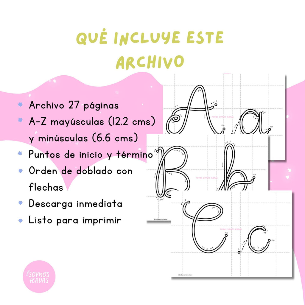 Plantilla Tricotín Abecedario I-Cord A–Z | Letras Mayúsculas y Minúsculas PDF | Letras en Alambre | DIY Nombres | Imprimible | Nombre T