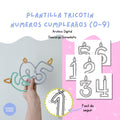 Plantilla Tricotín Números Cumpleaños 0–9 | Template para Modelar Alambre / I-Cord | Números para Celebrar | PDF Imprimible DIY | Wi