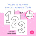 Plantillas Números Grandes 0–9 para Modelar Alambre | Tricotín Wire Art / I-Cord | Decoración Cumpleaños | Cake Topper DIY | PDF Impr