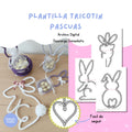 Plantilla Tricotín Pascua – 14 Diseños para Decoración y Regalos | Conejos, Canastos y Flores | Descarga Digital - Wire art tem